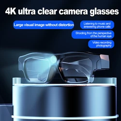 High quality 4K mini camera glasses camera smart home secret camera action camera movie camera with Bluetooth earphones