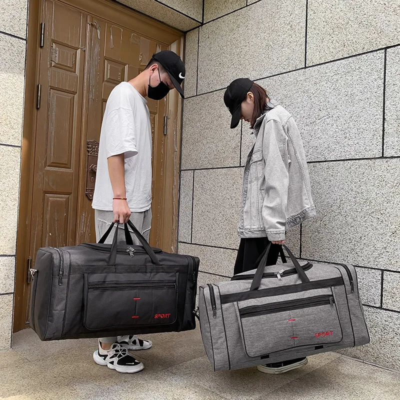 Large Capacity Oxford Waterproof Men Travel Bags Hand Luggage Big Plus Size Business Duffle