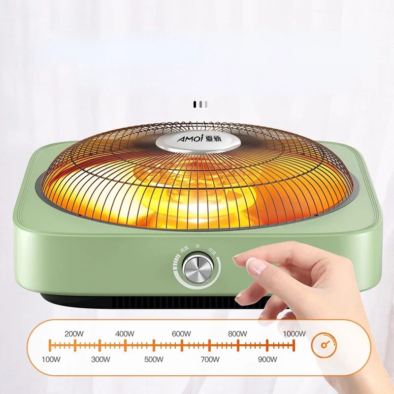 1000W Power Electric Fire Basin Heater Household Bedroom Electric Body Warmer Living Room Under The Table Electric Warmer