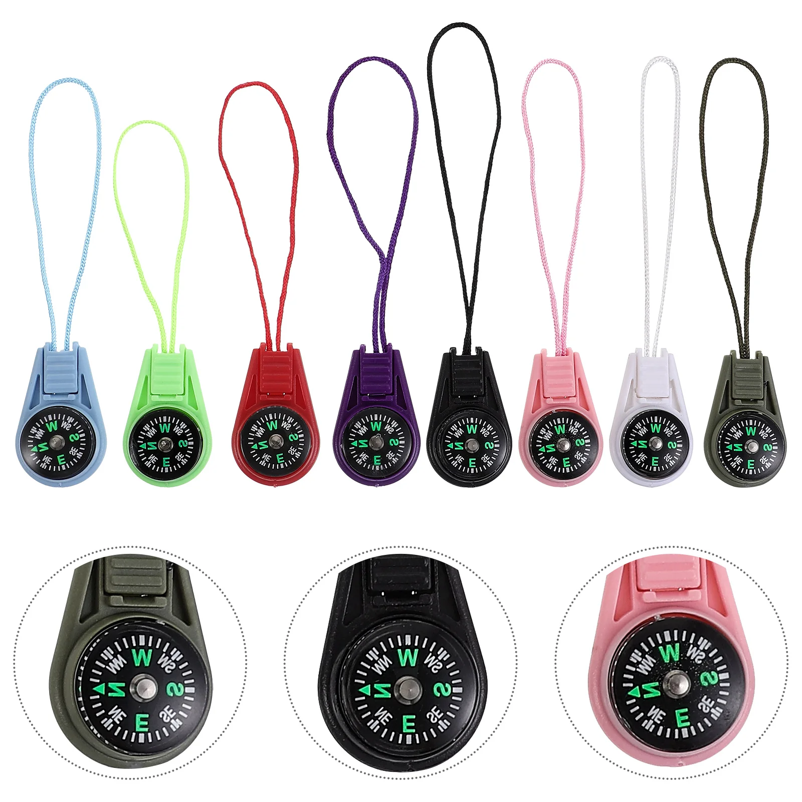 

27pcs Pocket Compass Outdoor Hiking Survival Mini Portable Camping Lightweight Small Durable Vintage Button Map Easy-Read