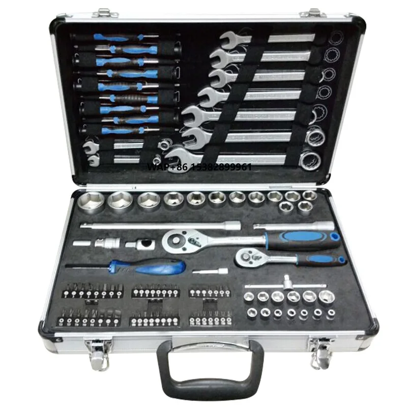 

Hot-selling 101-Piece Hand Operated Toolbox Set Hard Case OEM Multi-functional Socket Wrench Set Sleeve Ratchet Auto Repair