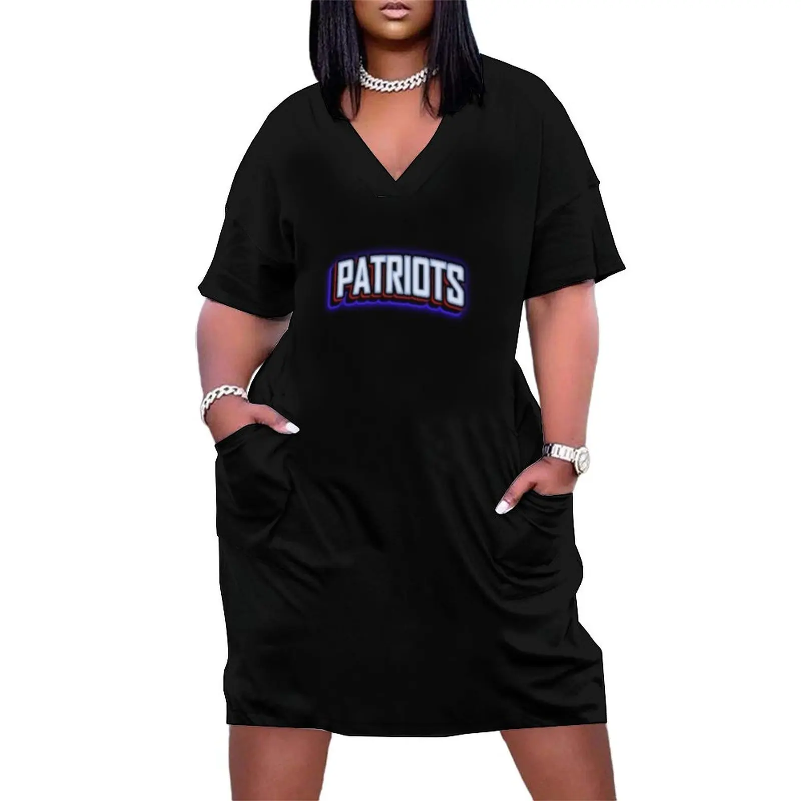

Patriots 1 Loose Pocket Dress dresses for womens Cocktail of dresses cocktail dresses