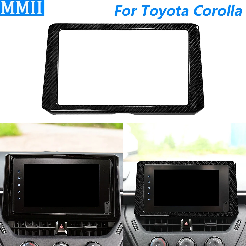 

Для Toyota Corolla GR 2023 2024 2025 настоящая сухая центральная консоль из углеродного волокна, навигационная панель, автомобильные аксессуары, модификация
