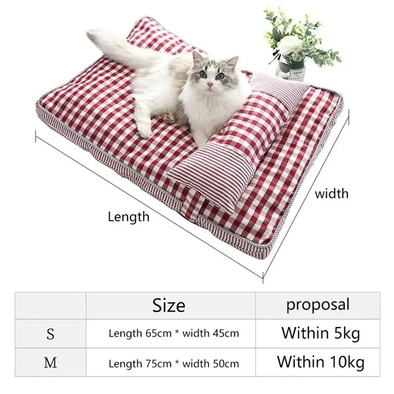 Cat Mat Winter Warm Beds Cats Cushions Kitten Bed Houses and Habitats Basket House Things Puppy Accessories All Pet Products