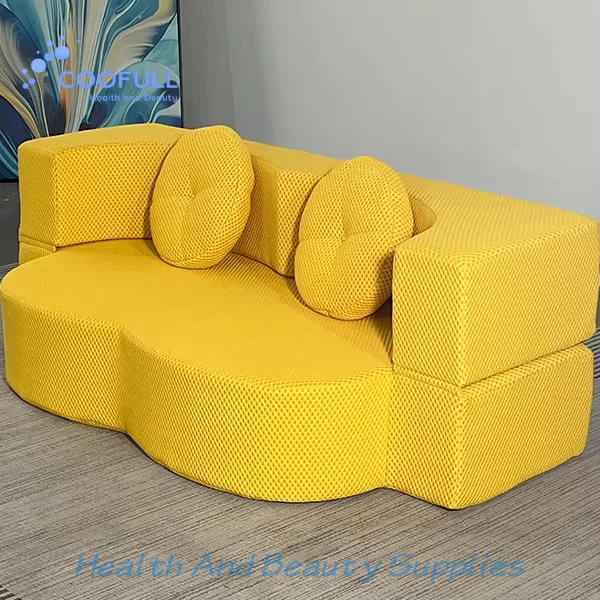 Coofull Commercial Grade BS5852 Compliant Sectional Sofa Vacuum Compressed High Density Foam Modular Couch for Hotel Resort