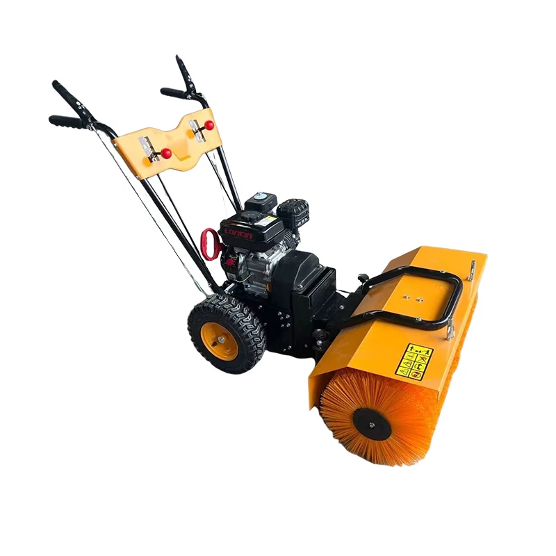 Hand-push Model Snowplow Road Throwing Snow Shoveling Snow Community School Multifunctional Gray Sweeper Snow Removal Vehicle
