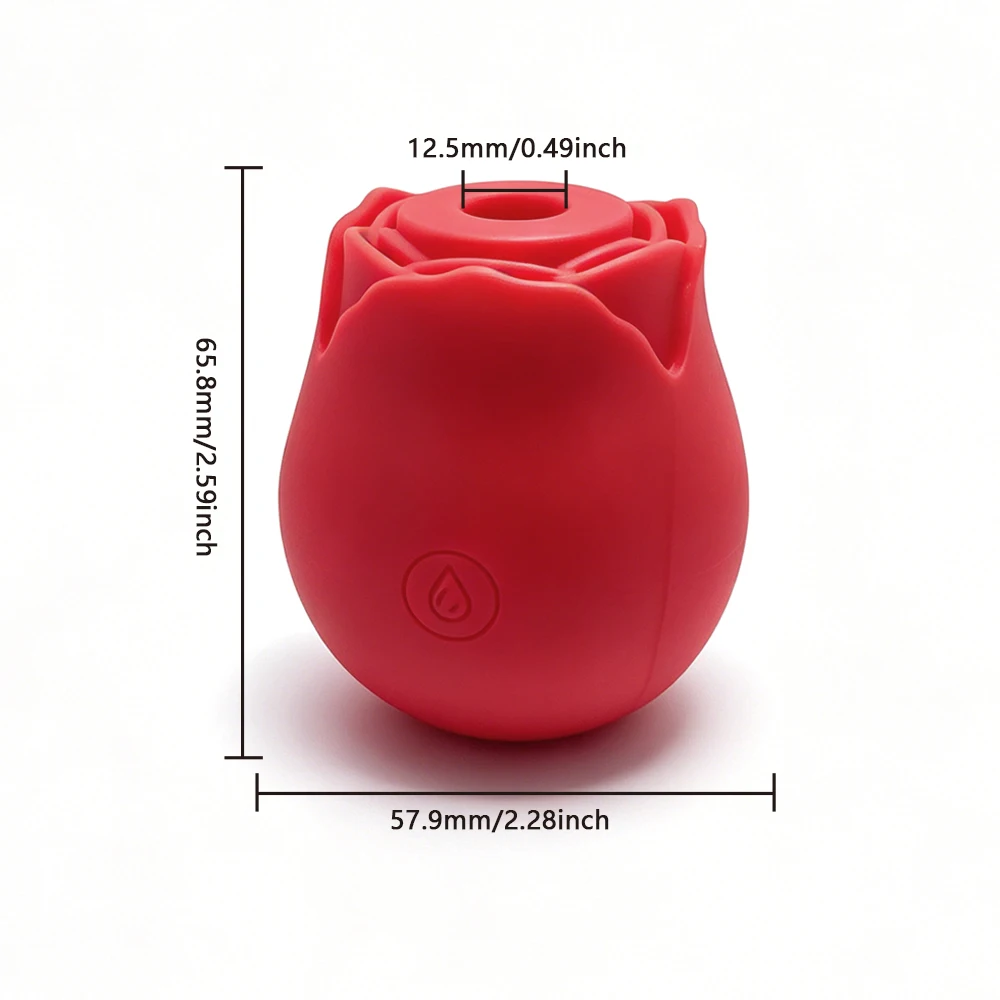 Red Rose Penis Ring Vibrator Female G-spot Clitoral Stimulation Male Ejaculation Delay,Adults Sex Toy for Couple,Valentine Gifts view 5