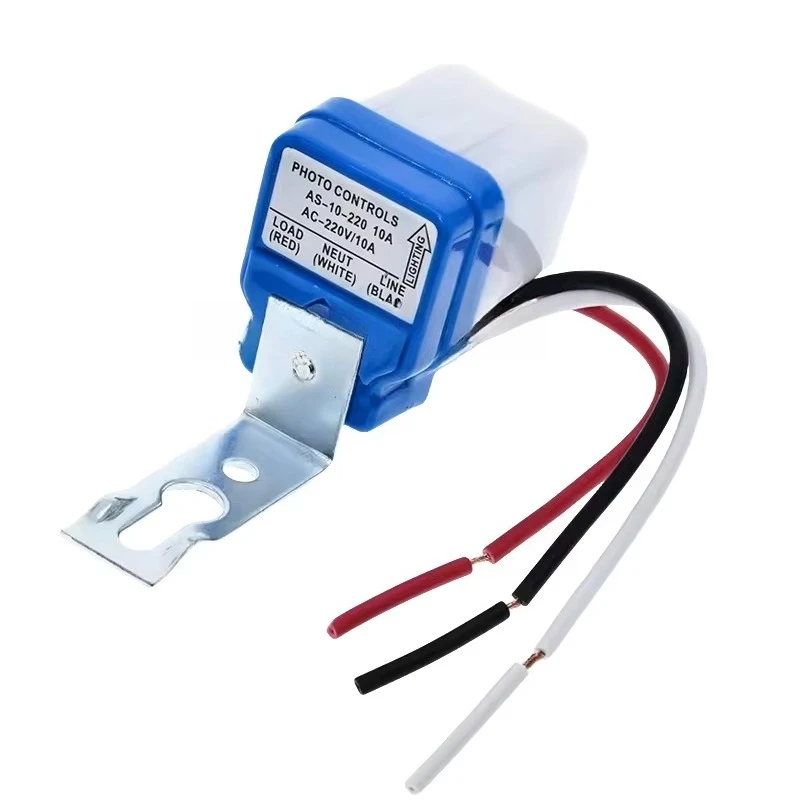 AS-10 Переключатель управления уличным фонарем 10A AC220V Водонепроницаемый автоматический датчик освещенности AS10