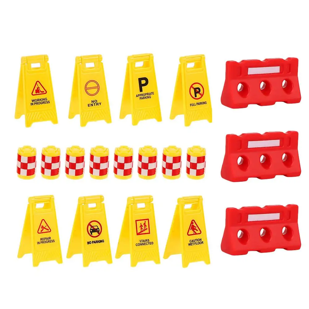 

Safety Barricade Toy Traffic Parking Lot Toys Kids Road Construction Signs Child Toddler