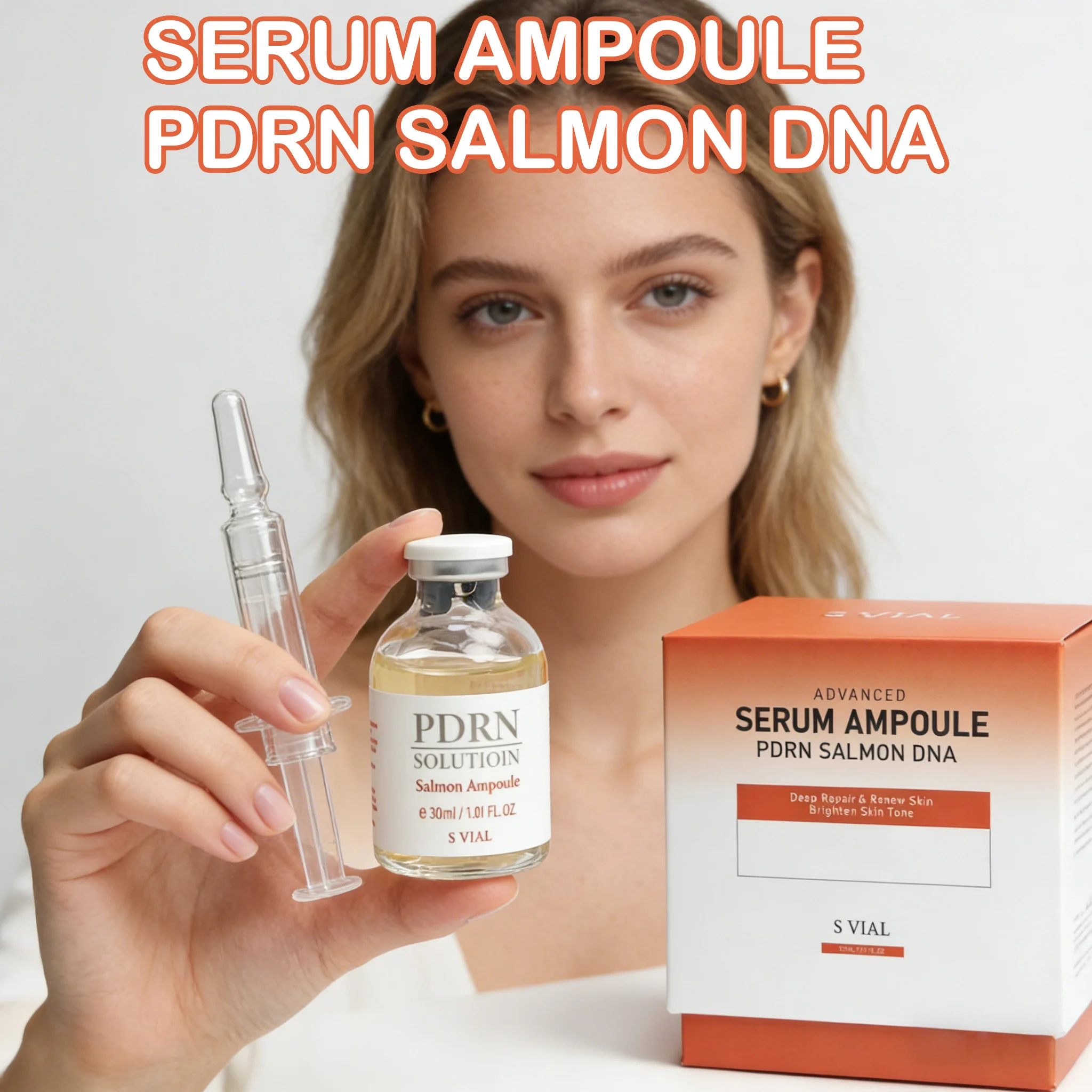Concentrado de Esencia con Colágeno, PDRN y ADN de Salmón para un Cuidado Profundo de la Piel