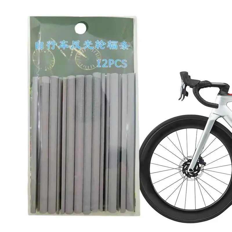 Refletor De Roda De Bicicleta, Refletores De Alta Visibilidade, Acessórios De Mountain Bike, Raio Multifuncional, Glow Sticks, 12Pcs