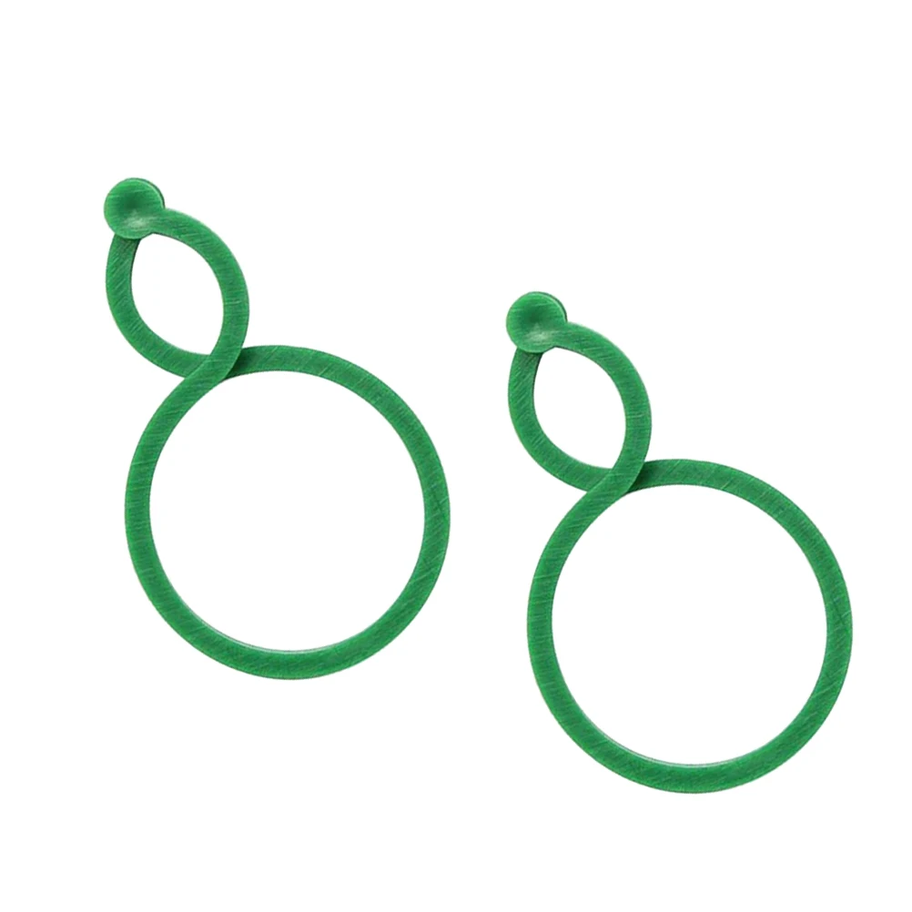 

200 Pcs Garden Plant Support Tie Reusable PE Material Gourd Shape Snap Stake Clips for Trees Branches Vines Gardening Fixing