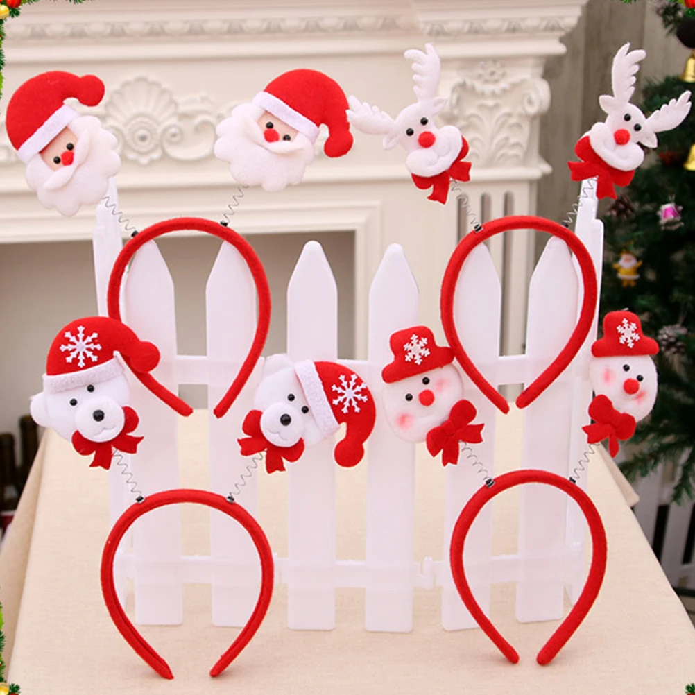 

6 Pcs Party Headwear Hair Decor Hair Decor Festival Costume Party Headwear Props Xmas Headb Cloth Styling Tools