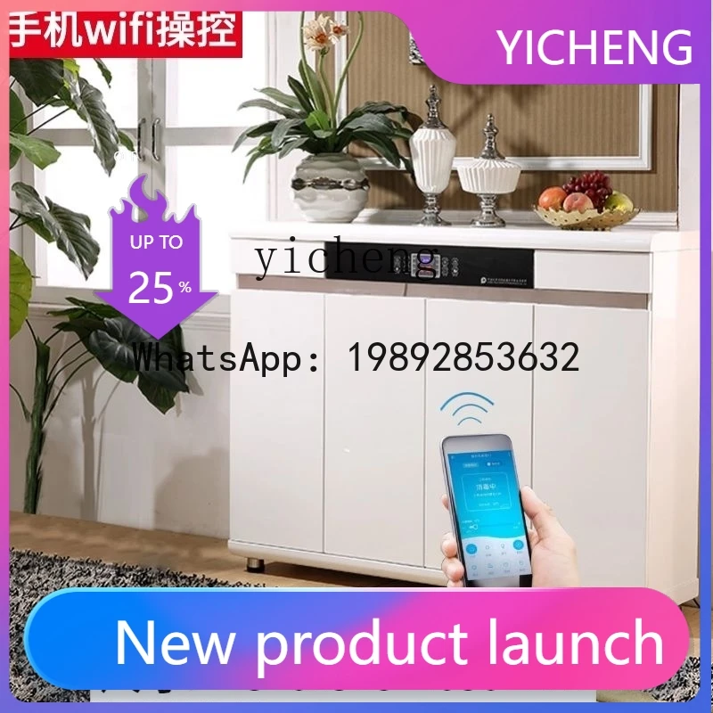 H2 electronic smart shoe cabinet disinfection sterilization drying deodorizer shoe shine simple modern paint ultra-thin