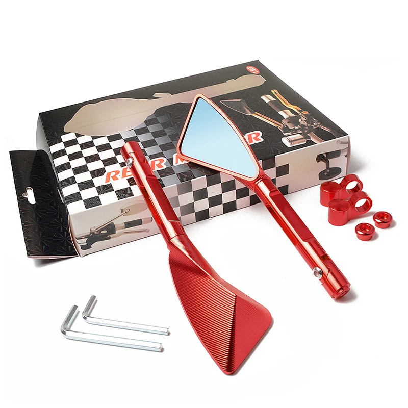 

STLF Universal Motorcycle Rearview Mirror Motorbike Side Mirrors CNC for Vmax1200 Mt 03 Ybr125 Tmax Tmax 530 Nmax 125