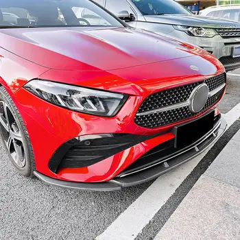適用於 2023 年及之後款賓士 A 級 W177 A180 A200 A35 AMG 的前保險桿唇擾流板車身套件保護罩外觀配件 10 最佳銷售 A35 車身套件 - №1