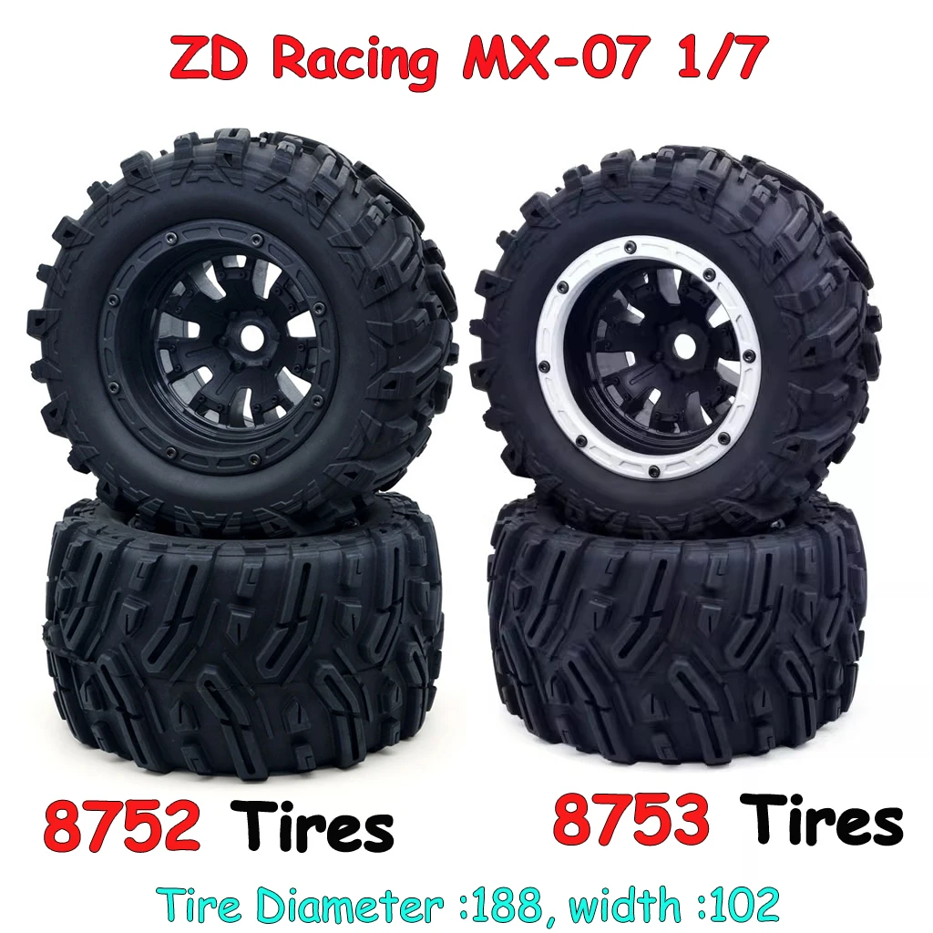 

ZD Racing MX-07 1/7 RC Remote Control автомобильные запасные части шины 8752 8753