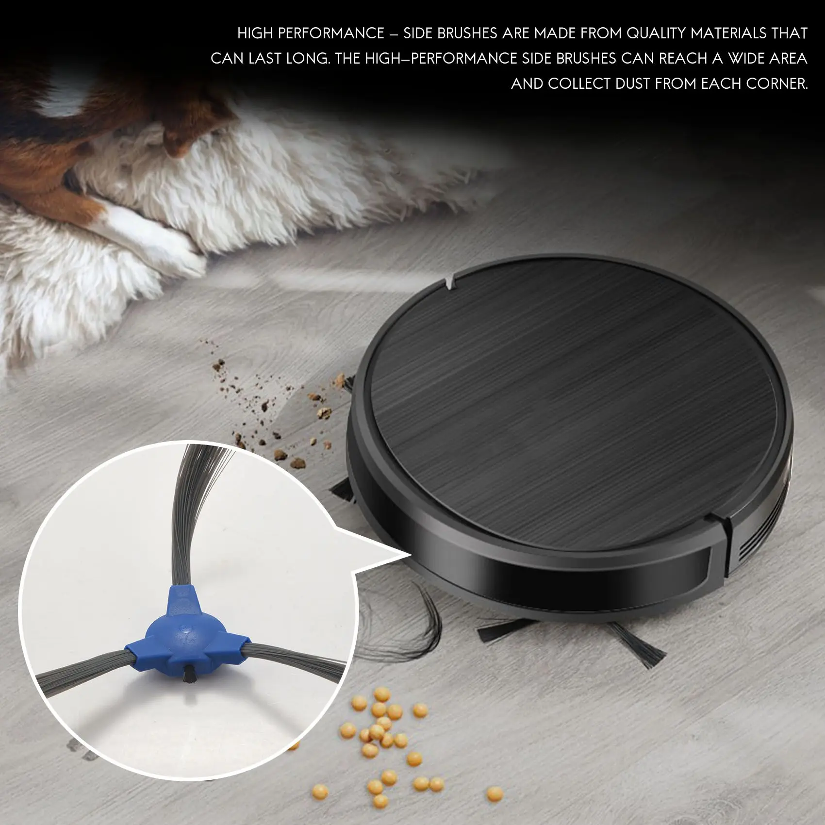 8 шт. сменные боковые щетки для Coredy R300 R550(R500+) R650 R700 R3500, GOOVI 1600PA, Bagotte BG600, IMartine 1600PA