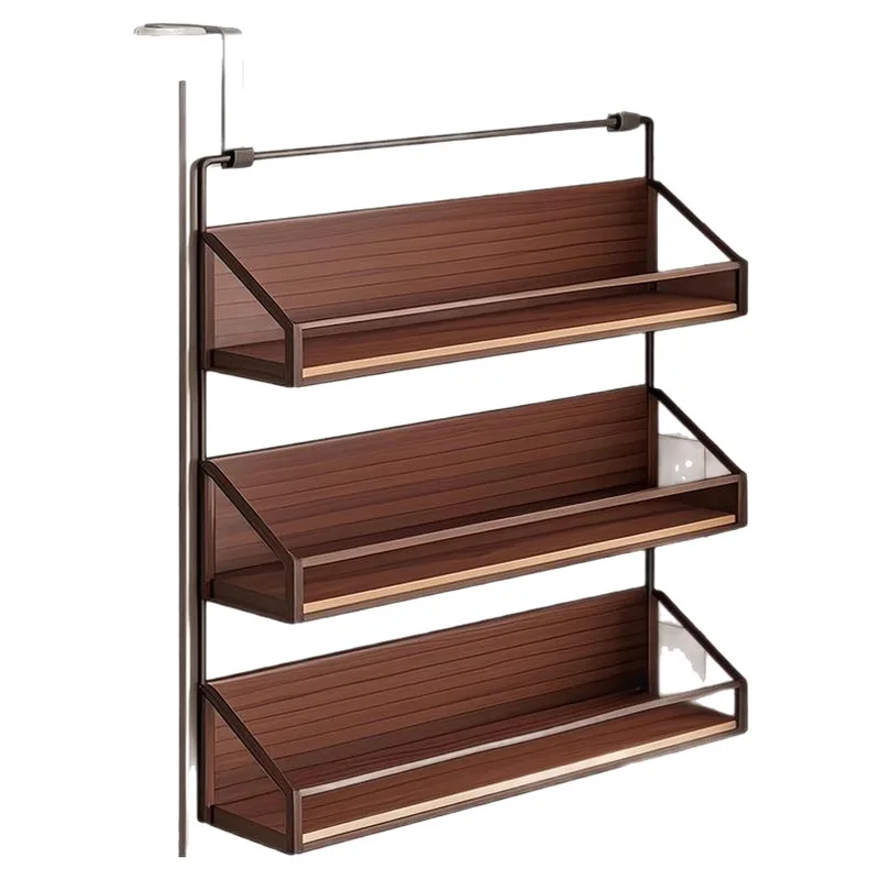 Refrigerator rack, side storage basket, no punching, kitchen hook, hanging shelf, multi-layer wall hanging, layered storage rack
