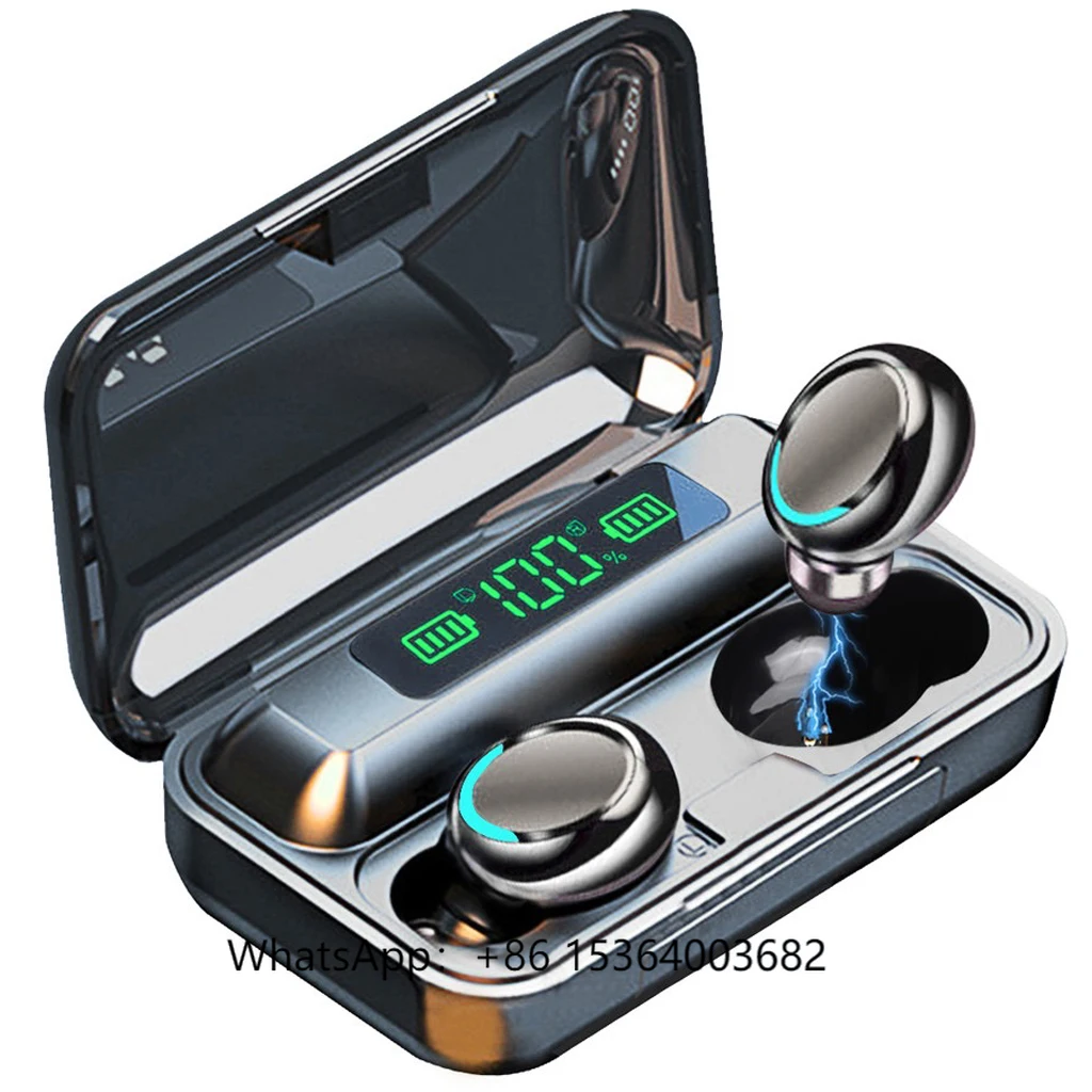 

TJXL-F9 TWS Earbuds Fones De Ouvido Auriculares F9 Audifonos Headphones Powerbank Wireless Earphones