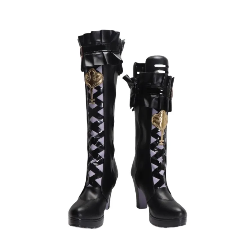 Honkai Star Rail Die Herta Spiel Cosplay Schuhe Stiefel Herta Rolle Spielen Leder Stiefel Halloween Karneval Party Requisiten Für Frauen
