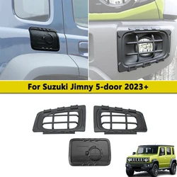 Fuel Tank Cap Trim Front Fog Light Hood for Suzuki Jimny 5-door 2023 2024 Light Cover Car Styling Exterior Accessories ABS