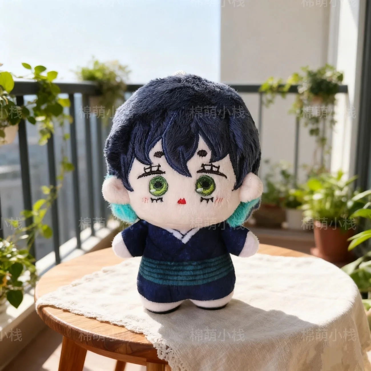 Boneka Cosplay Nunu Body Anime Plush Figure 10cm, Lucu, Berbahan Katun, Motif Ghost Killing Blade Good Charcoal Cure Lang Yi Help