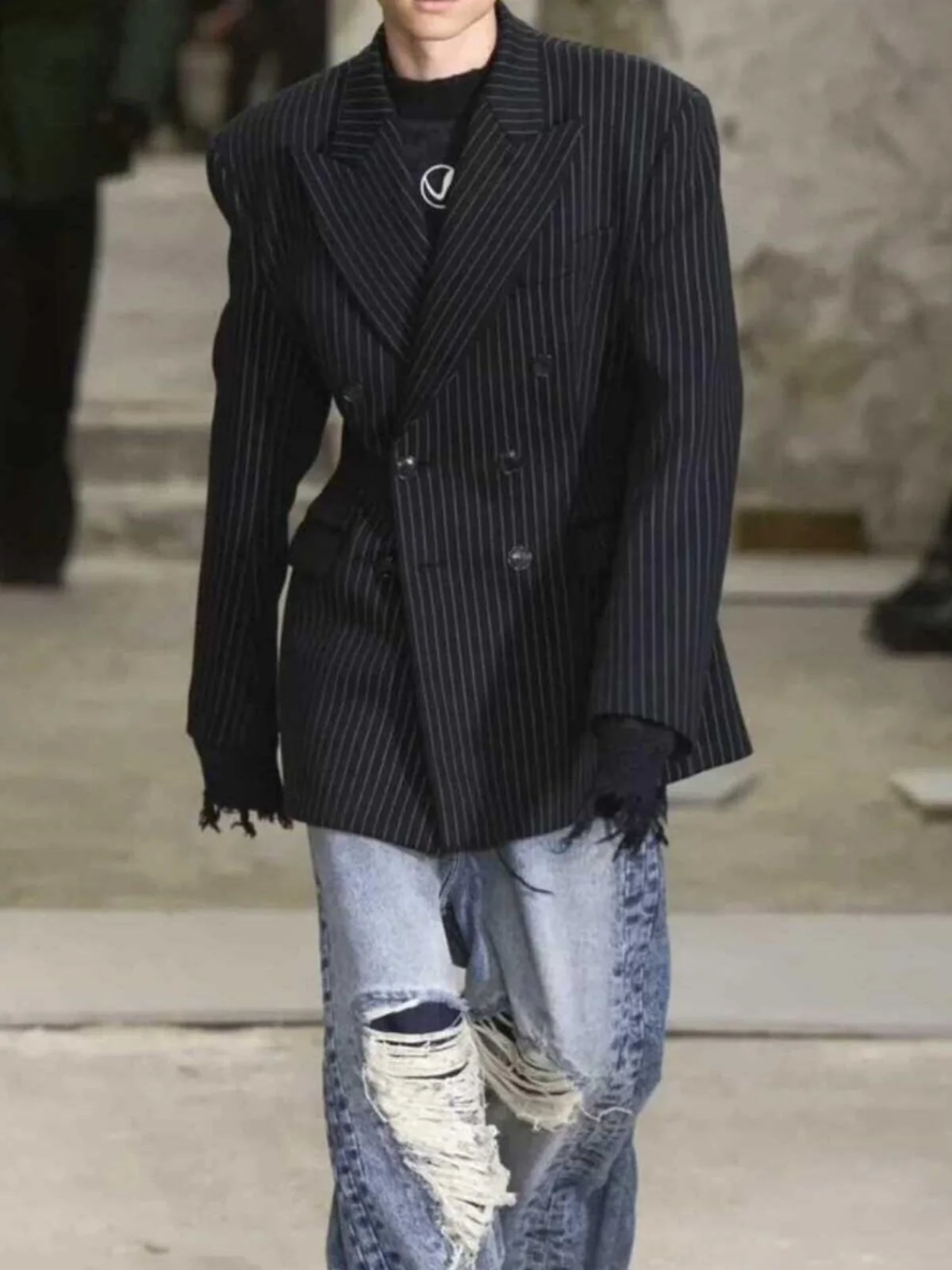 Calças Jeans Vintage Desbotadas de Perna Reta Larga e Solta para Homens e Mulheres, Casuais, Confortáveis, Respiráveis, Moda ...