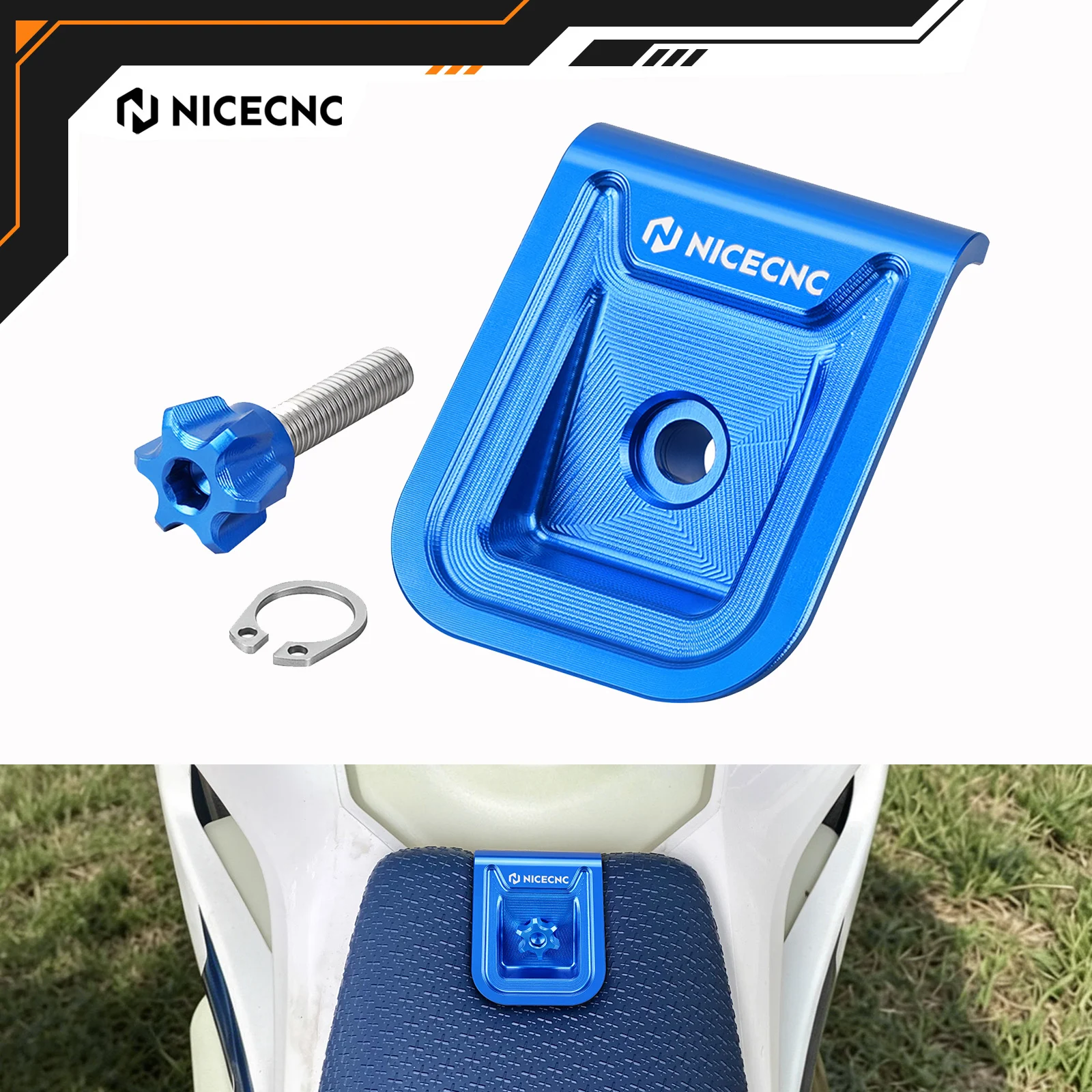 

NICECNC For Husqvarna TE300 TE250 FE250 FE350 FE450 FE501 TX300 TC125 FC FX 350 450 FE 350W 450W 2024-2026 Seat Mount Bracket
