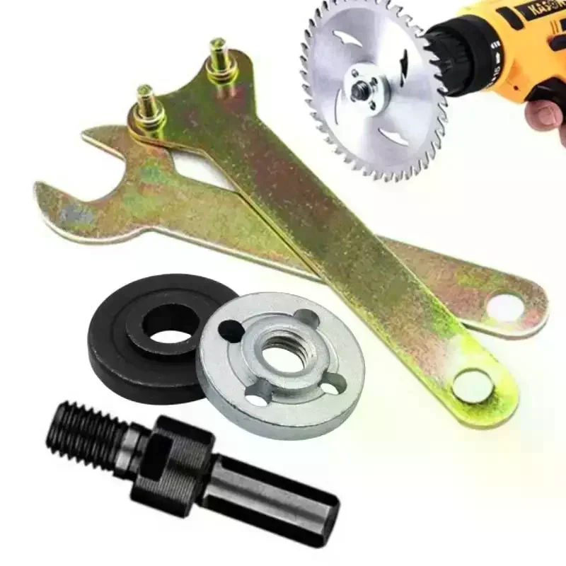 10mm Electric Drill To Angle Grinder Converter Connecting Rod Adapter Set Grinding Cutting Disc Power Tool Accessory