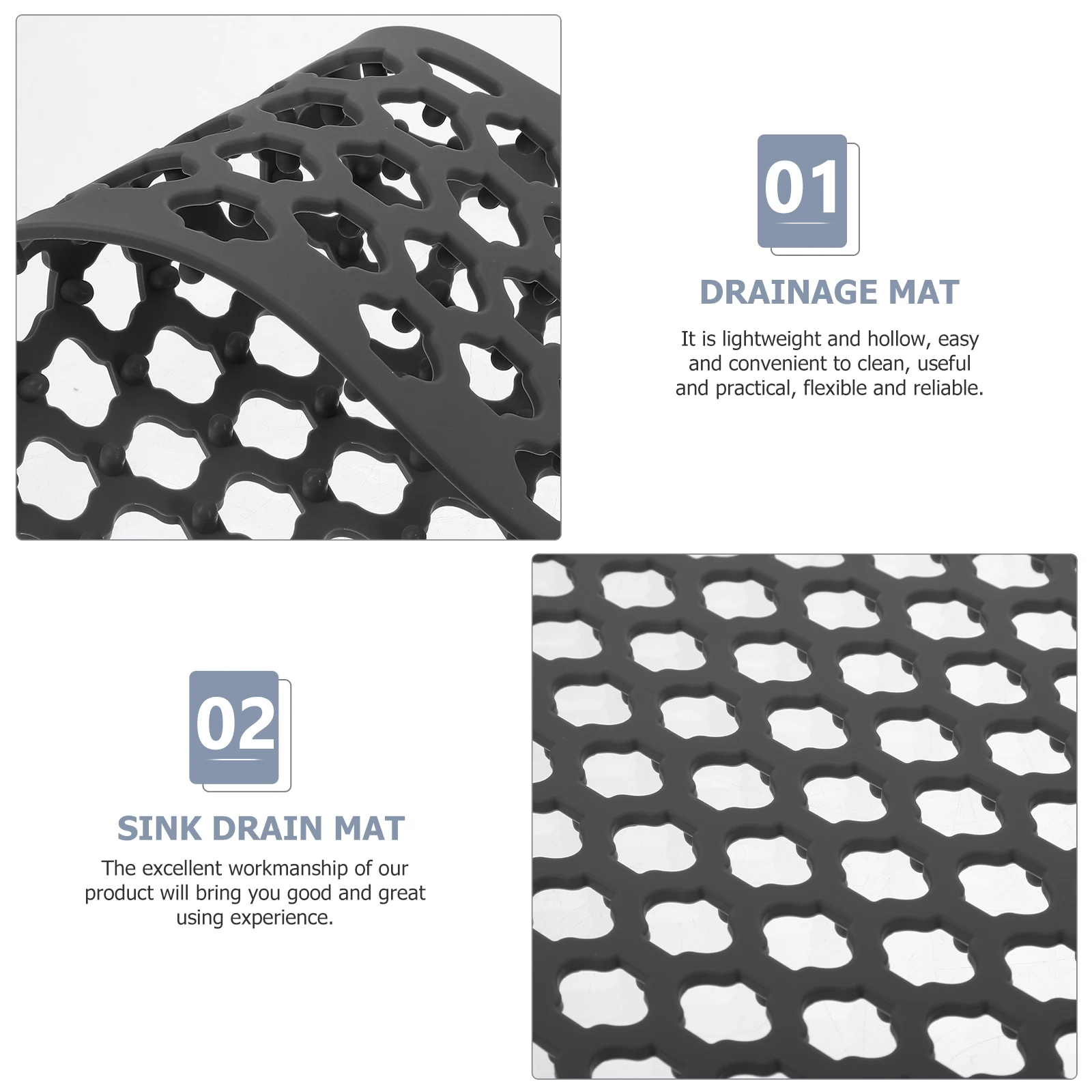 

Draining Mat Kitchen Accessories for Sink Mats Protector Pads Filter Protective