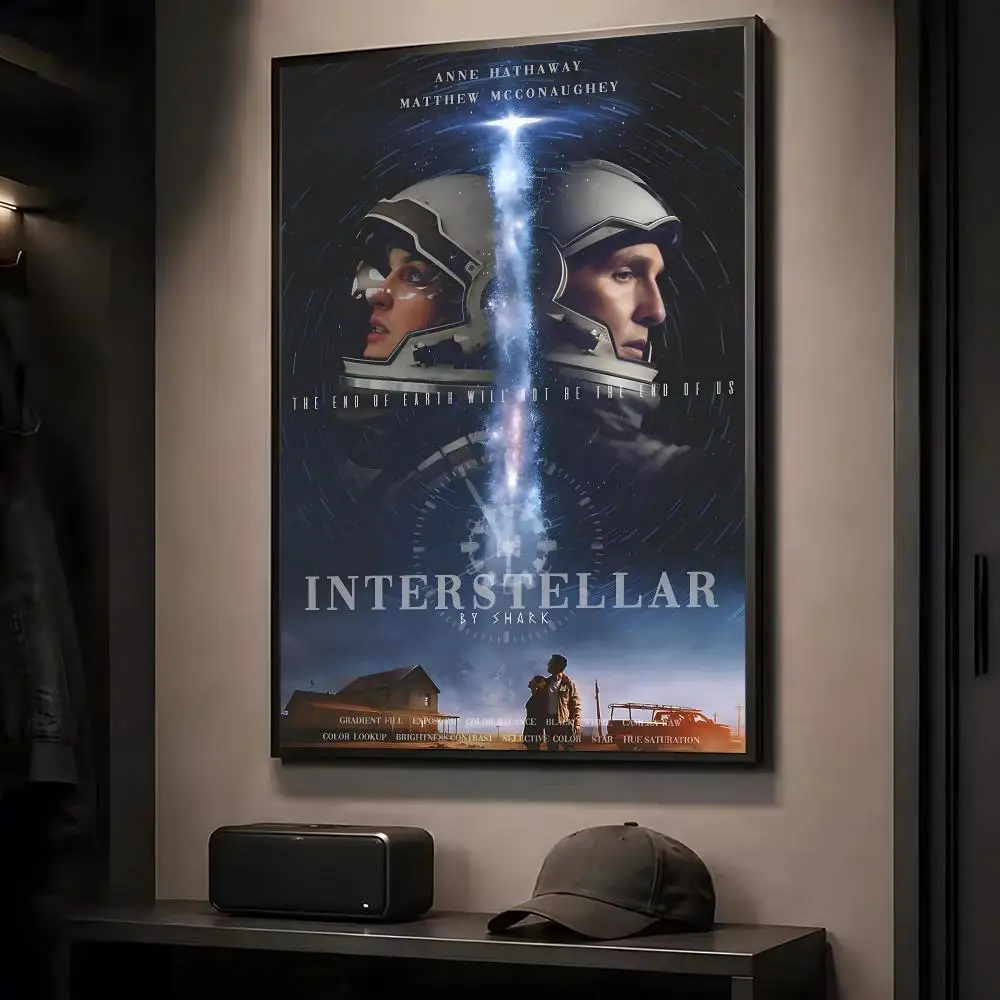Classic Movie I-Interstellar Painting Calligraphy HD Art Wall Room Decor Home Waterproof Home Living Bar Decorative Paintings