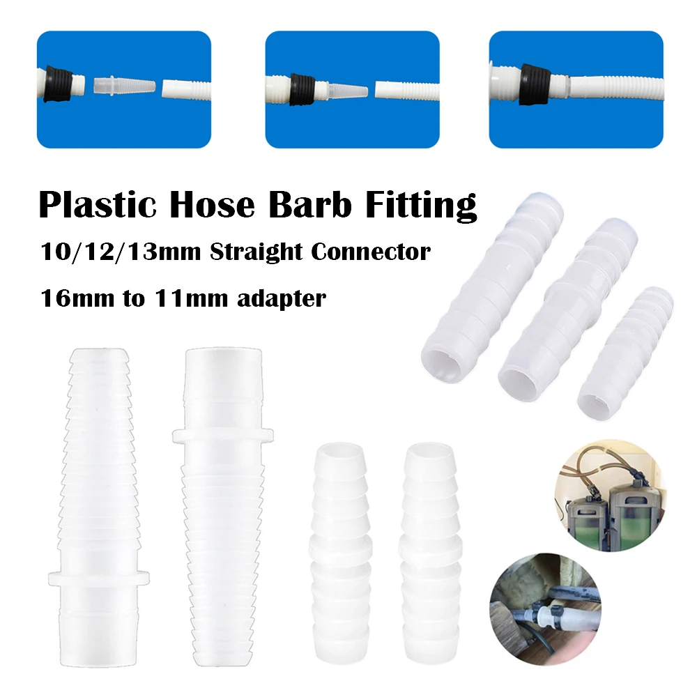 

5/10Pcs Plastic Pagoda Airs Hose Connector Joint 10mm 12mm 13mm 11x16mm for Aquarium Fish Tank Airs Pump Pipe Fittings