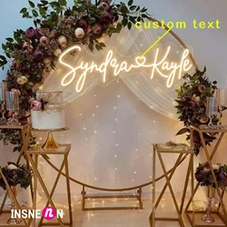 Marry Custom Neon Sign Light, Birthday Party, Bar, Wedding Room, Wall Decoration, Personalized Name, LED, Indoor