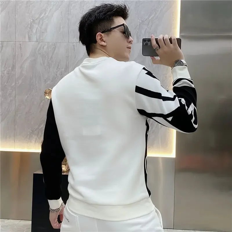 

Winter Man Pullover Slim Fit Harajuku Fashion No Brand Designer Tops Autumn Sweatshirts for Men Cheap Korean Style Emo Funny S