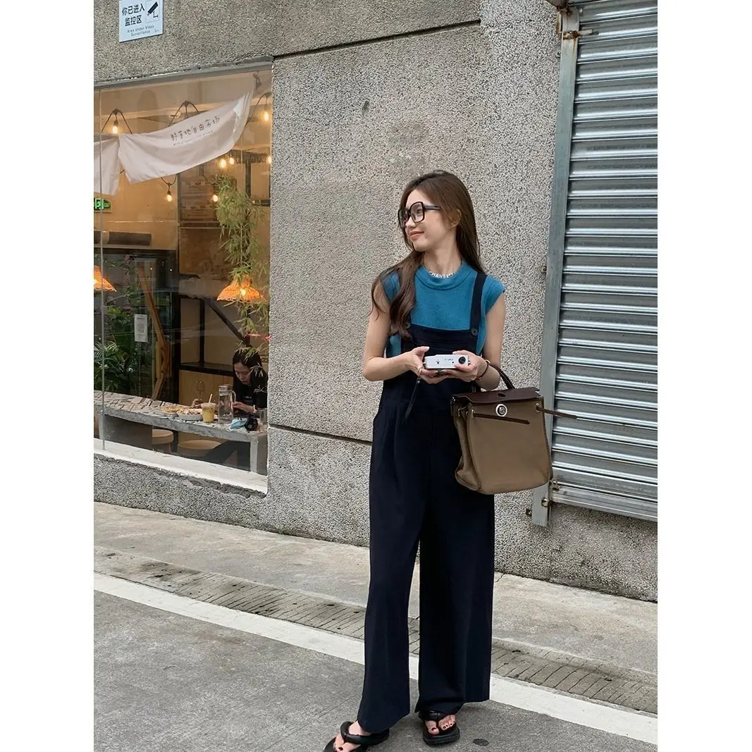 Комбинезоны в полный рост для женщин, джинсовые комбинезоны с прозрачным клапаном и открытой спиной, осенний узор, оборки, для поездок на работу, нерегулярные хипстеры