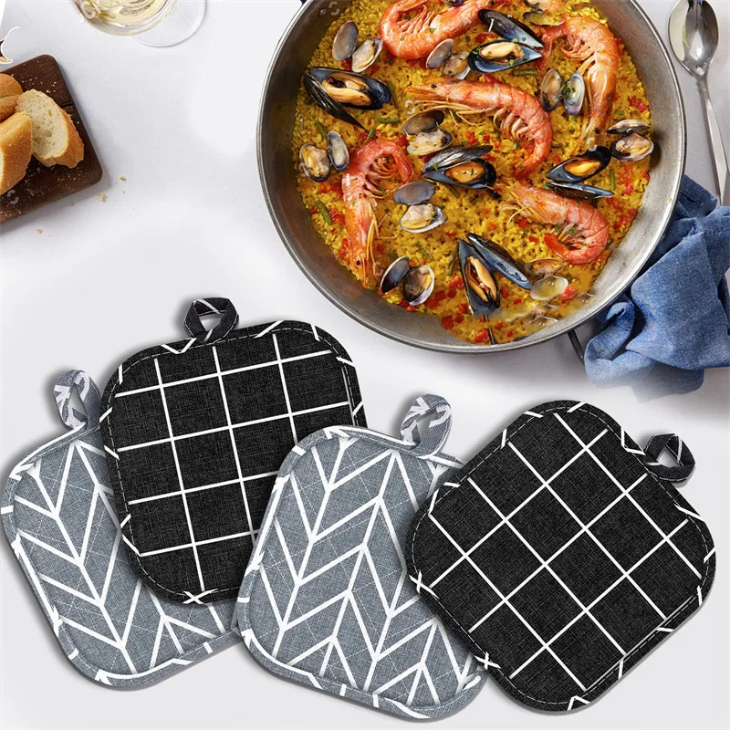 1PC Heat Resistant Towel Pot Holders Cotton Non-slip Mat holder Holder Hot Pads Table Placemat Accessories Kitchen Baking