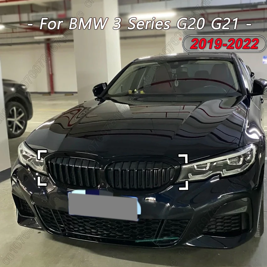 

Single Slat Front Bumper Kidney Radiator Grille Racing Grill For BMW G20 G21 318i 320i M340i STANDARD/M-SPORT 2019-2022 Tuning