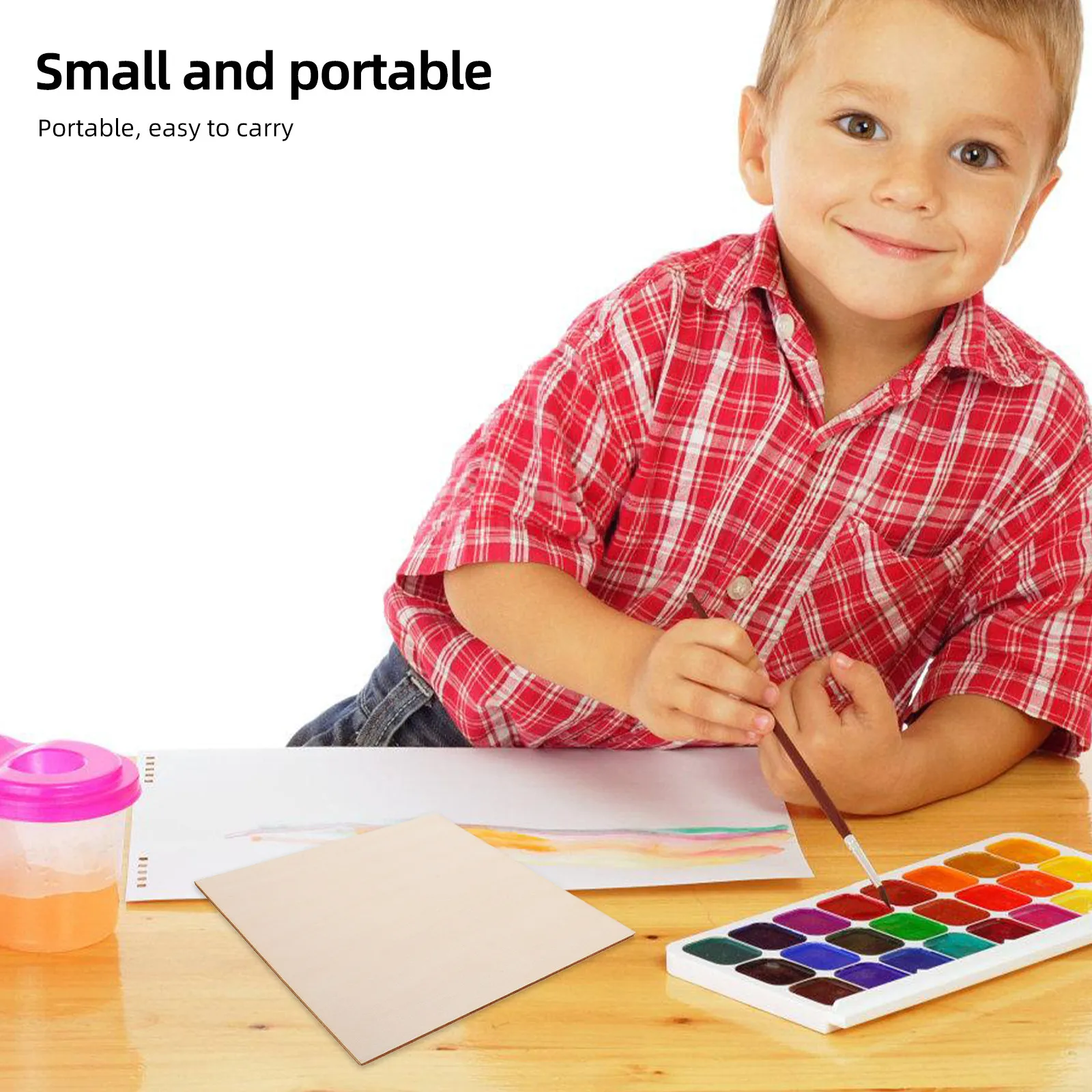 

10 шт. квадратных заготовок из липы, легкие, портативные, для поделок своими руками, росписи, выжигания по дереву, художественных проектов, товары для творчества