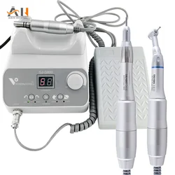 Lab Equipment 50000RPM Plaster Grinding Micromotor Polisher Dental Micro Motor with Straight Contra Angle Handpiece