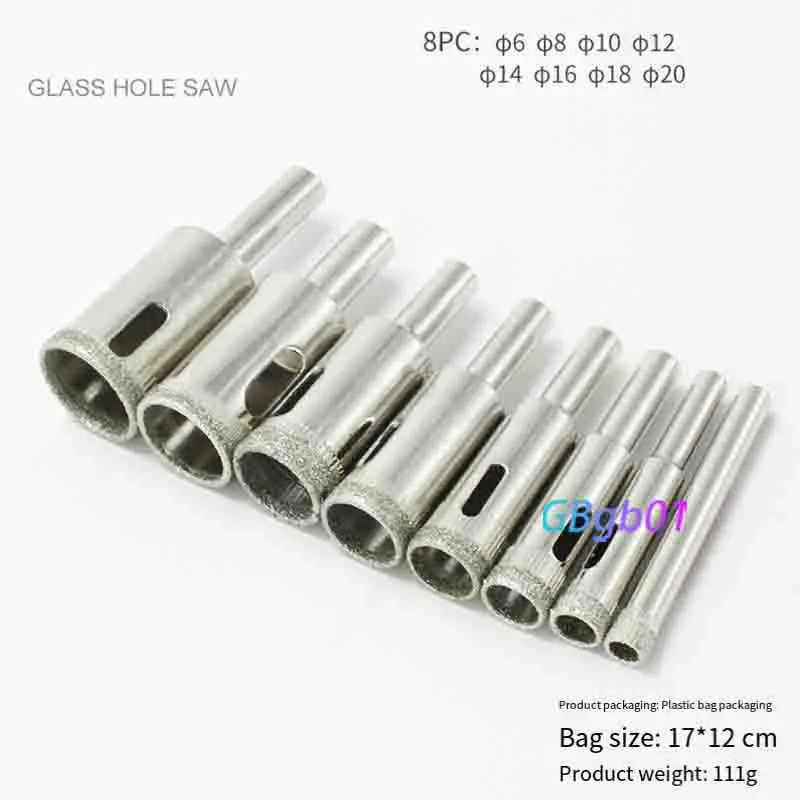 Diamond Grit Drill Bit Set for Glass Hole Cutter Tile Ceramic Reaming Grinding Rounding Tool Precise Drilling No Cracking DIY