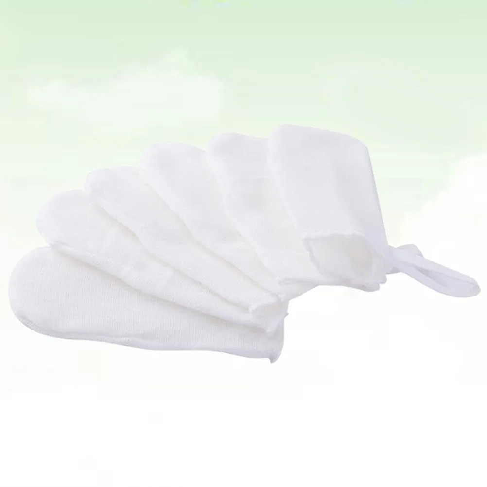 

6Pcs Infant Finger Toothbrush Gauze Cover Sterilized Adjustable Baby Tooth Care Dental Toothbrush Infant Finger Brush