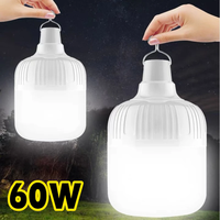 60W Camping Light Emergency Lights Outdoor USB Rechargeable LED Bulb Lamp For Fishing Camping PatioPorch Garden Lighting Lantern