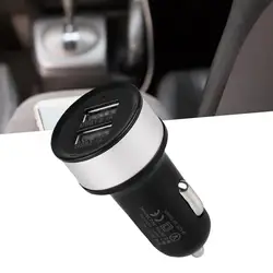 Dual USB Car Charger Adapter, 1 X, 2 Port, Dual USB, 3 A, Fit para Galaxy S6, 5, 6, 6S