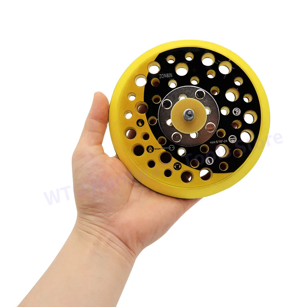 1PC 5 Inch Polishing Chassis Grinding Disc Tray Disc Base Pneumatic Sandpaper Machine Sticky Disc Accessories For MIRKA Sander