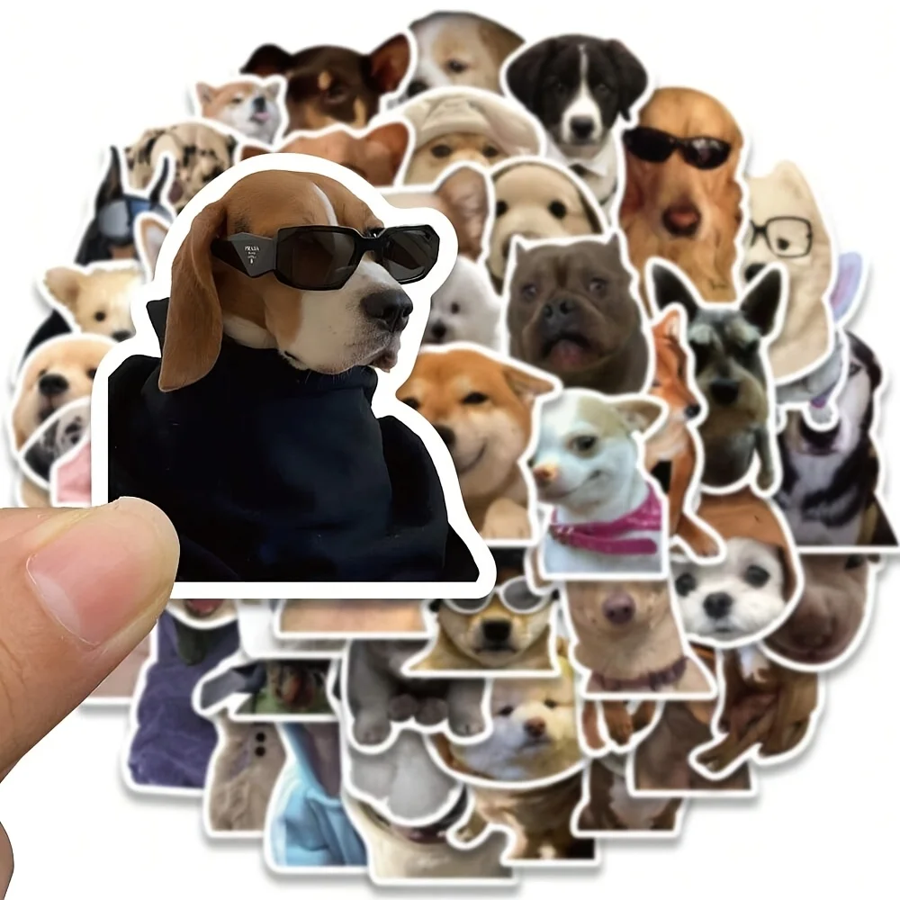 50PCS Cute Dog Pattern Graffiti Stickers DIY Waterproof Decals For Luggage Phone Cases and Personalized Decoration