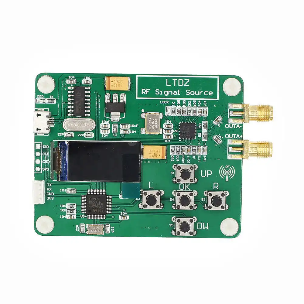 Módulo do gerador do sinal do RF, MAX2870, 23.5-6000MHz, PLL VCO, motorista STM32, Pe66