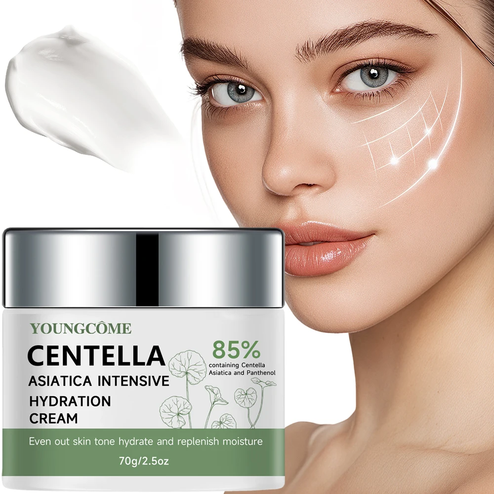 40/70G Cica & Panthenol Feuchtigkeitscreme – feuchtigkeitsspendende Gesichtslotion für alle Hauttypen, beruhigt und gleicht die Haut aus