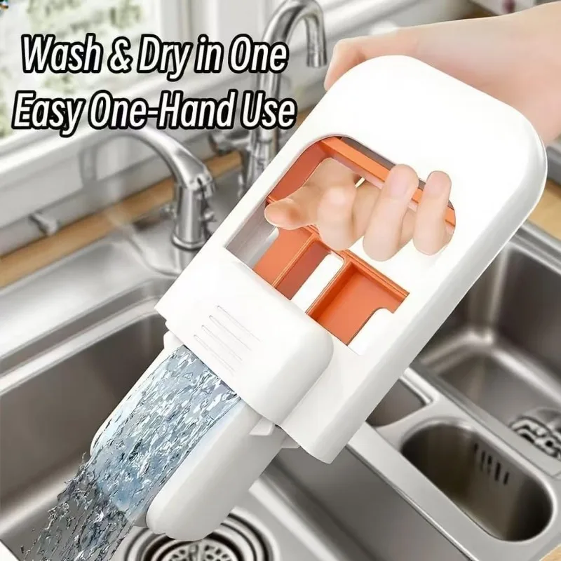 

Мини-швабра ручная складная с губкой для быстрой очистки рабочих поверхностей, ванной, раковины, стекол, экранов, для дома и автомобиля