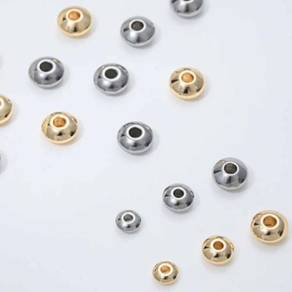 

Titanium Steel Abacus Bead Spacer Flying Saucer Bead Spacer Bracelet Necklace Jewelry Accessories Stainless Steel Beaded Materia